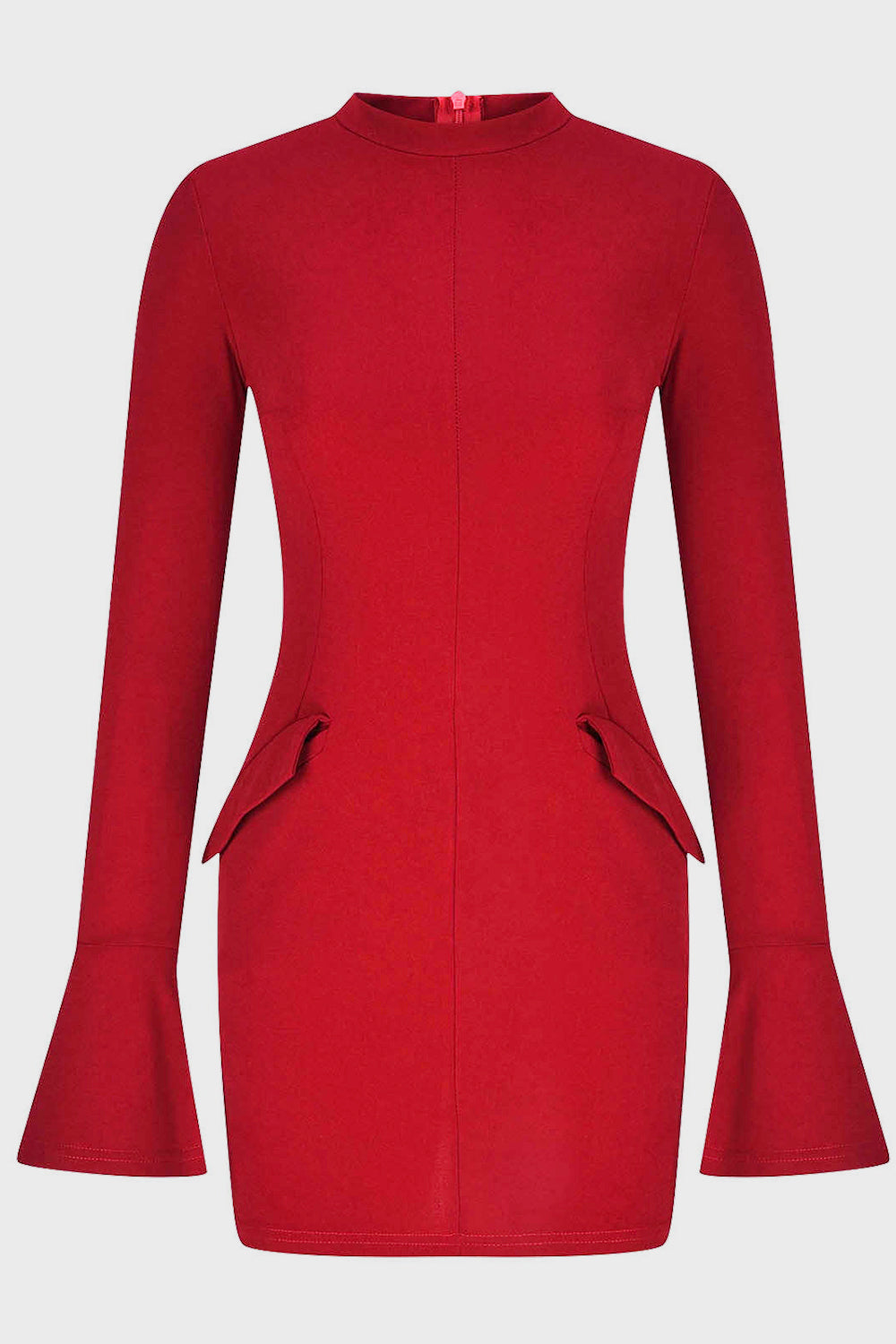 MOCK NECK LONG SLEEVE MINI DRESS