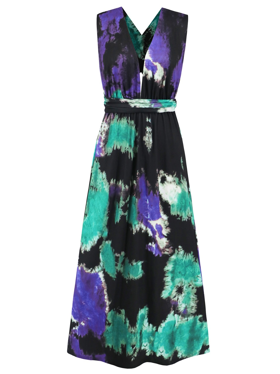 TYE-DYE SLEEVELESS DRESS
