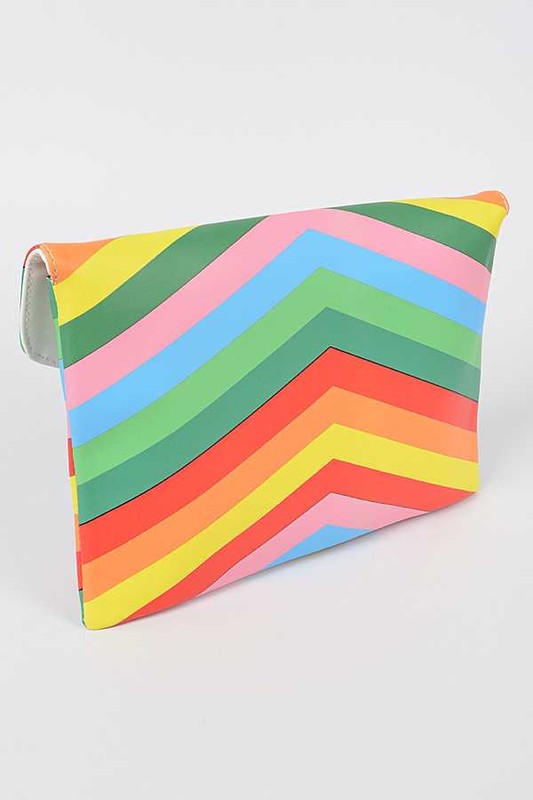 MULTI COLOR ENVELOPE CLUTCH BAG