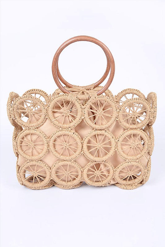 WEAVED STRAW SUMMER BAG