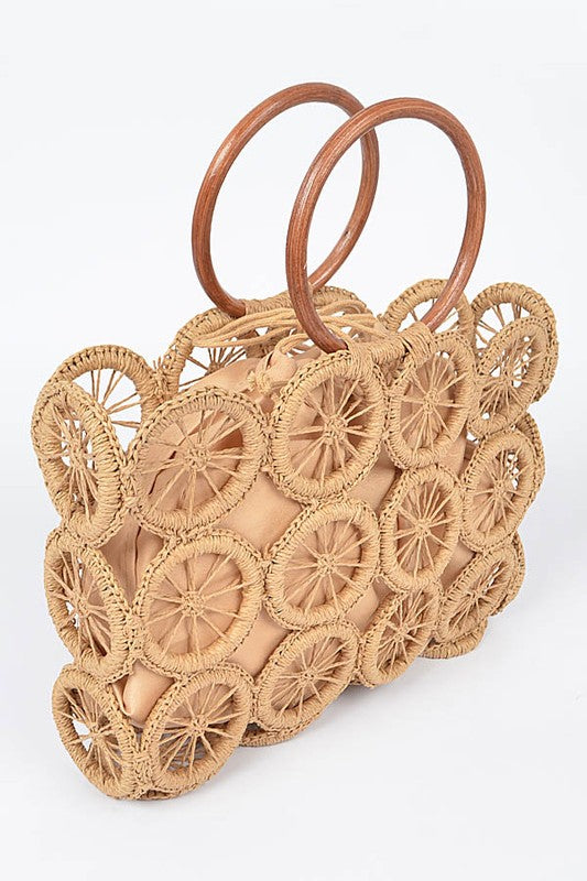 WEAVED STRAW SUMMER BAG