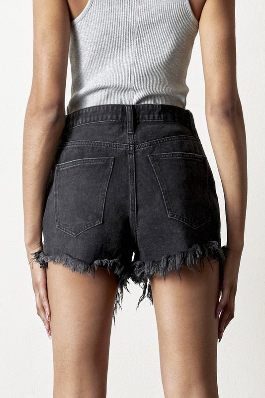 DESTROYED FLIP SHORTS