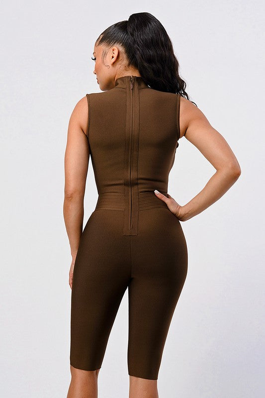 CRIS CROSS BANDAGE ROMPER