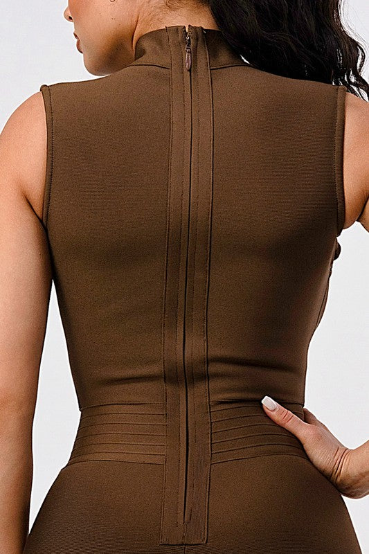 CRIS CROSS BANDAGE ROMPER