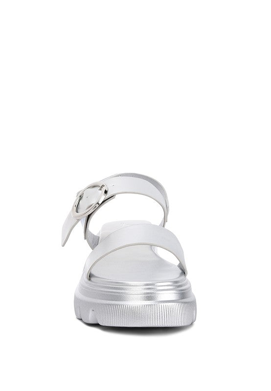 SILAS METALLIC CHUNKY SANDALS