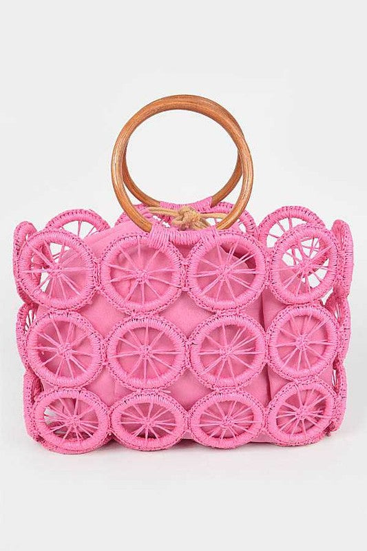 WEAVED STRAW SUMMER BAG