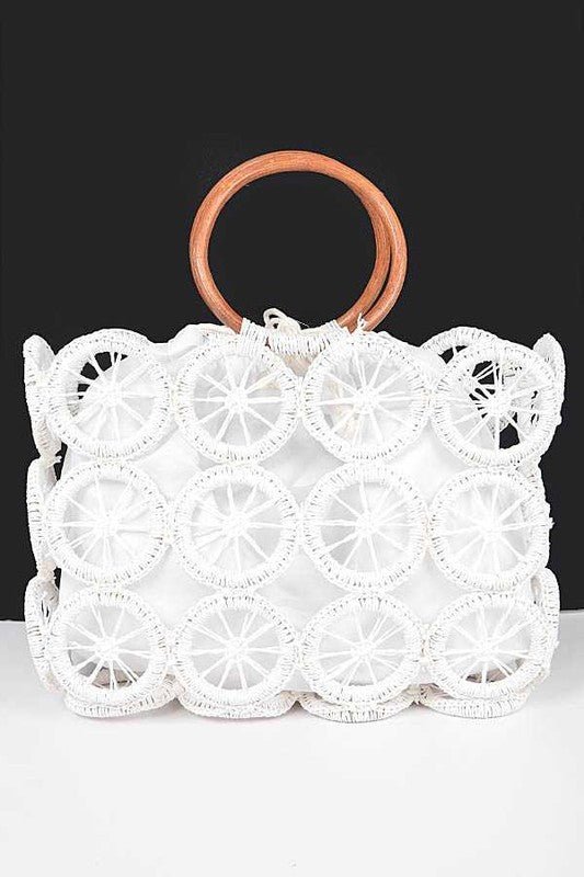 WEAVED STRAW SUMMER BAG