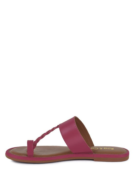HARRIS TOE RING BRAIDED SLIP ONS