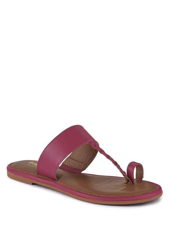 HARRIS TOE RING BRAIDED SLIP ONS