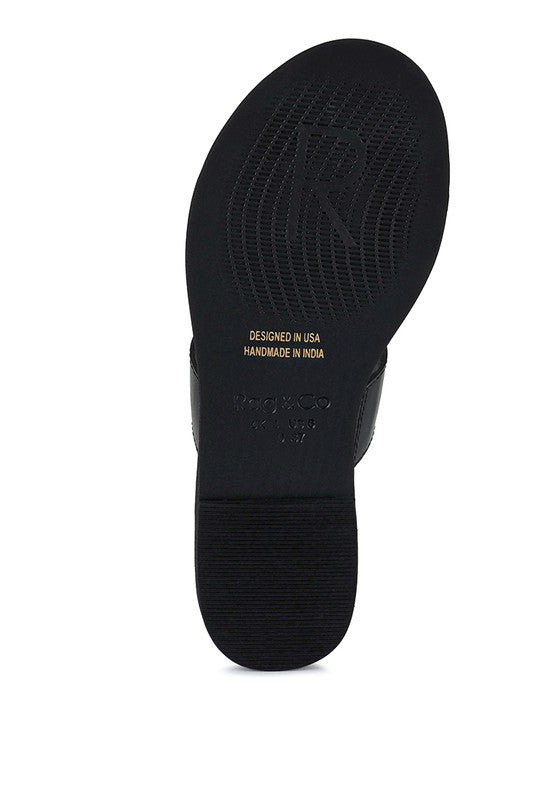 HARRIS TOE RING BRAIDED SLIP ONS