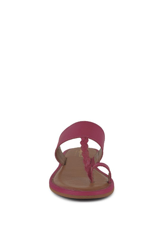 HARRIS TOE RING BRAIDED SLIP ONS