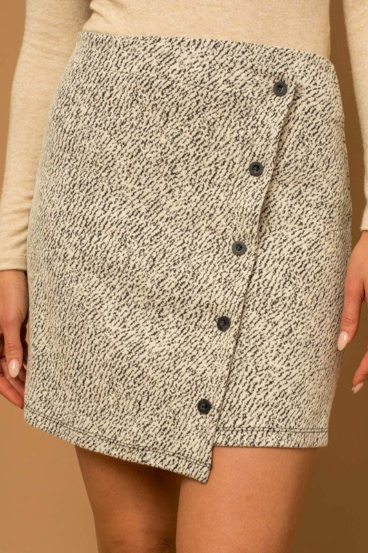 BUTTON DOWN MINI SKIRT