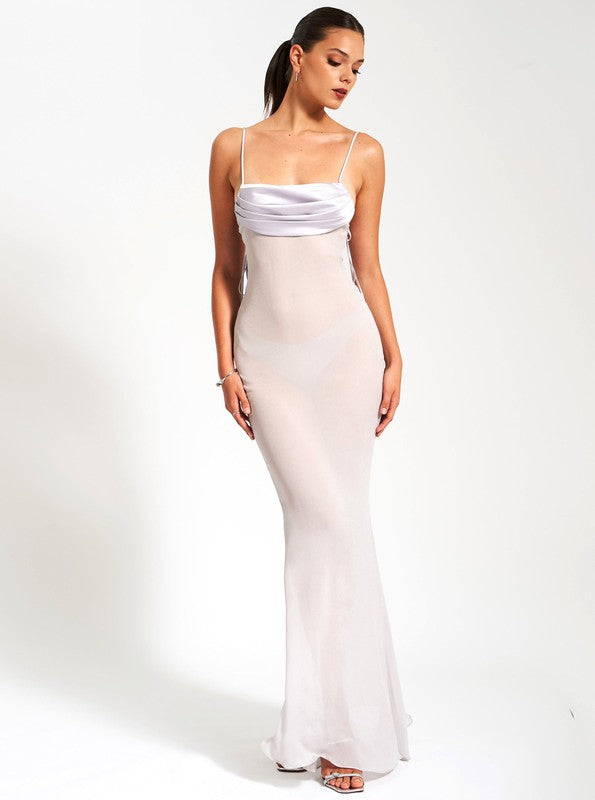 MISS CIRCLE TATIANA BACKLESS MAXI DRESS