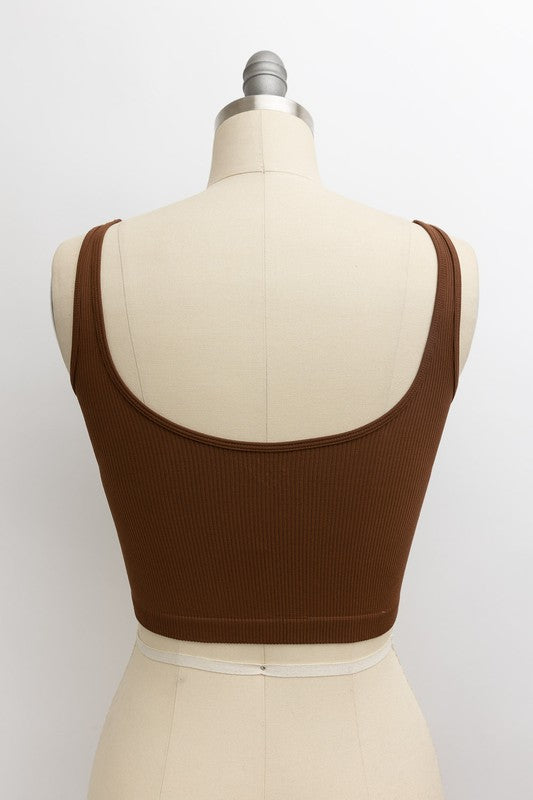 RIBBED UNDERLINE SEAMS BRAMI TOP