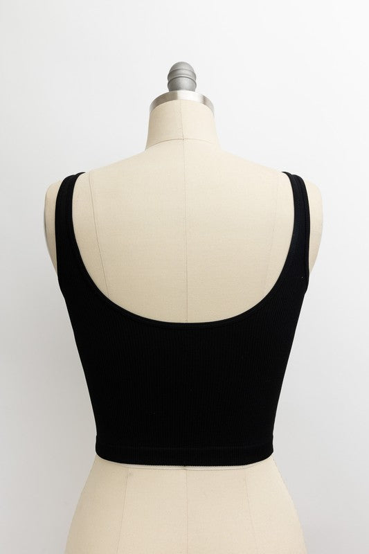 RIBBED UNDERLINE SEAMS BRAMI TOP