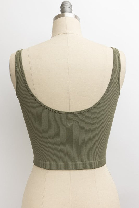RIBBED UNDERLINE SEAMS BRAMI TOP