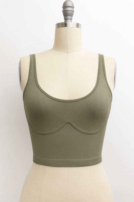 RIBBED UNDERLINE SEAMS BRAMI TOP