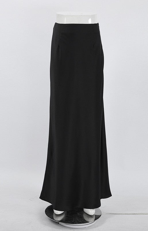 SATIN MAXI SKIRT
