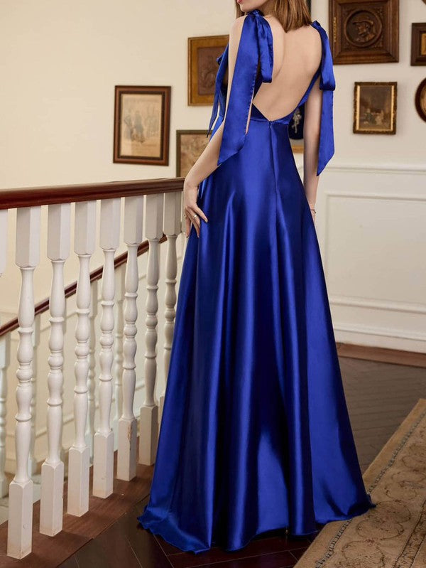 SATIN MAXI GOWN