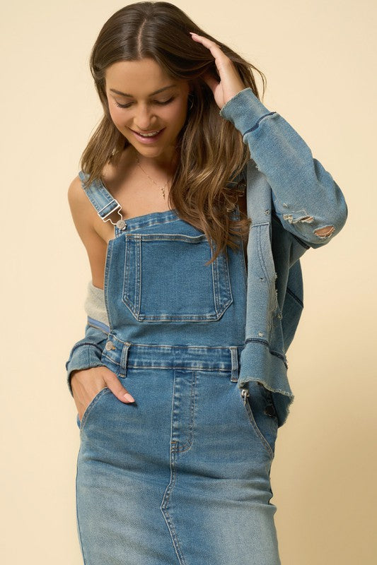 MAXI DENIM OVERALLS
