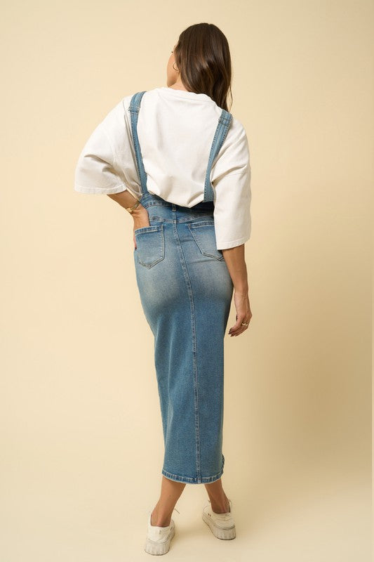 MAXI DENIM OVERALLS