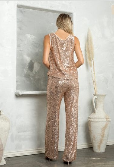 SEQUIN TANK TOP & PANT SET