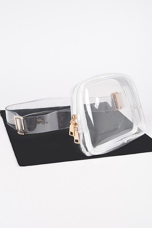 TRANSPARENT CONVERTIBLE FANNY PACK