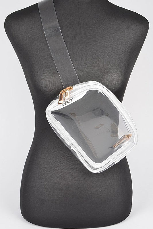 TRANSPARENT CONVERTIBLE FANNY PACK