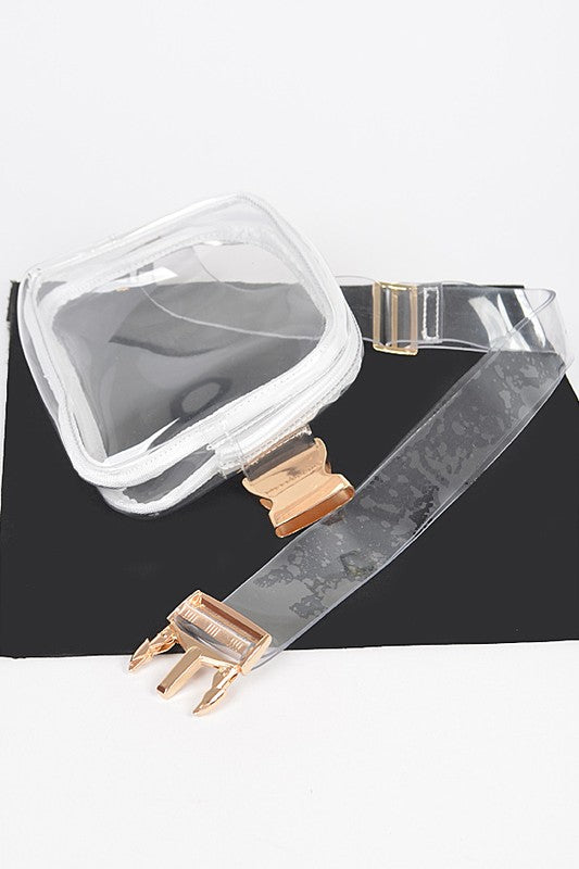 TRANSPARENT CONVERTIBLE FANNY PACK