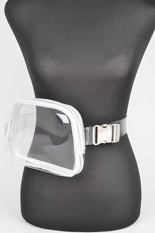 TRANSPARENT CONVERTIBLE FANNY PACK