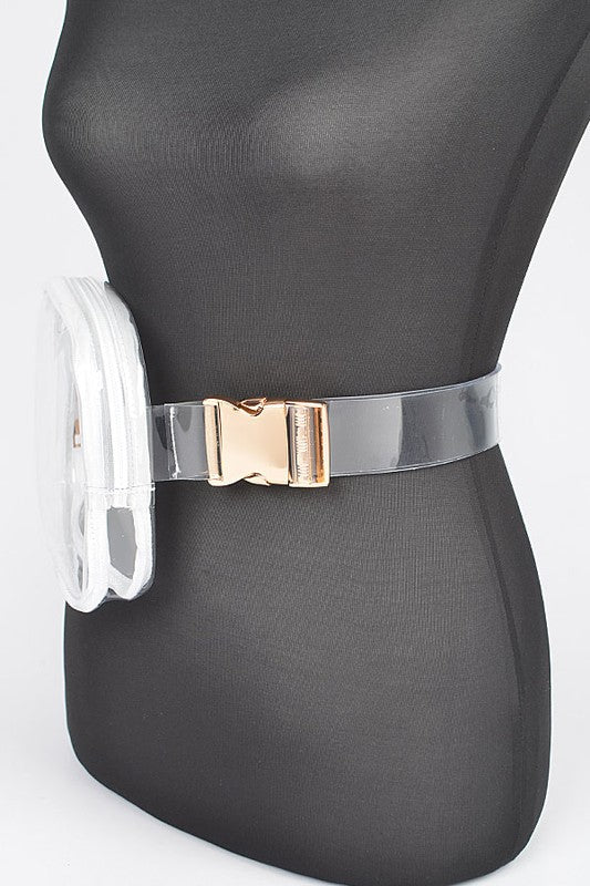 TRANSPARENT CONVERTIBLE FANNY PACK