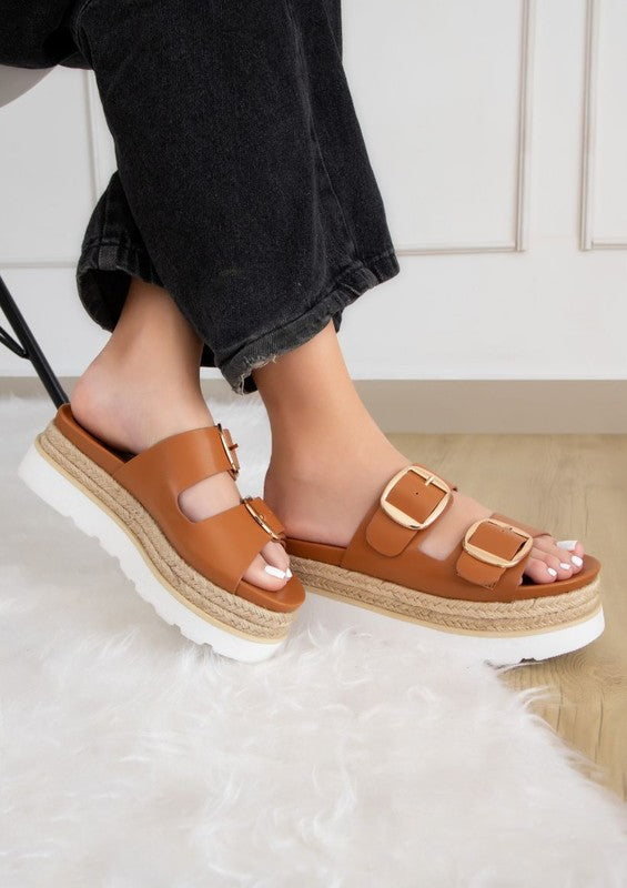 MONIQUE BUCKLED FASHION WEDGES