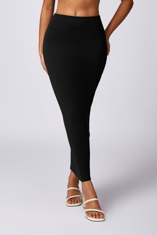 HIGH WAISTED BODYCON MAXI SKIRT