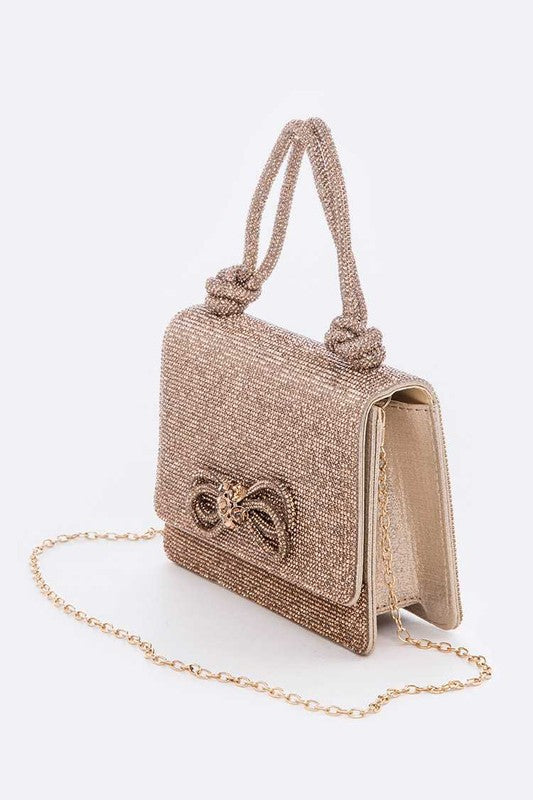 FULL STONE BOT ICONIC TOP HANDLE CLUTCH