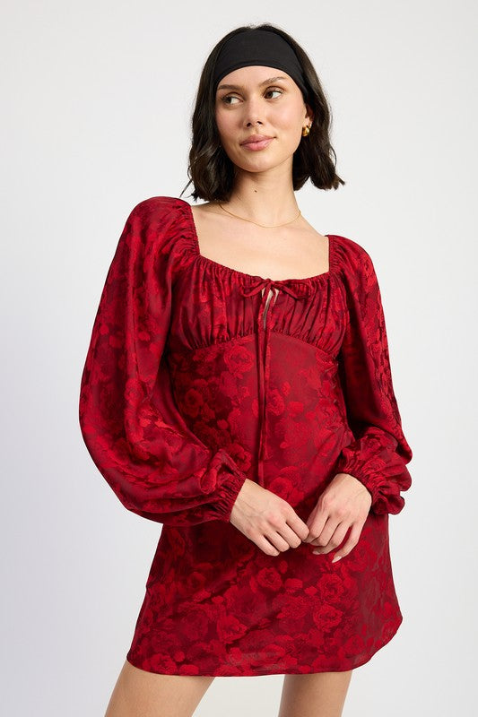 LONG SLEEVE MINI DRESS