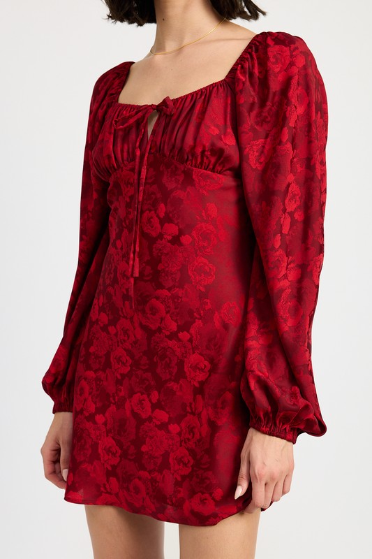 LONG SLEEVE MINI DRESS