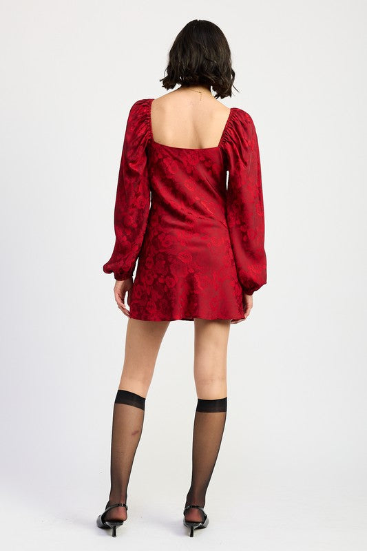 LONG SLEEVE MINI DRESS