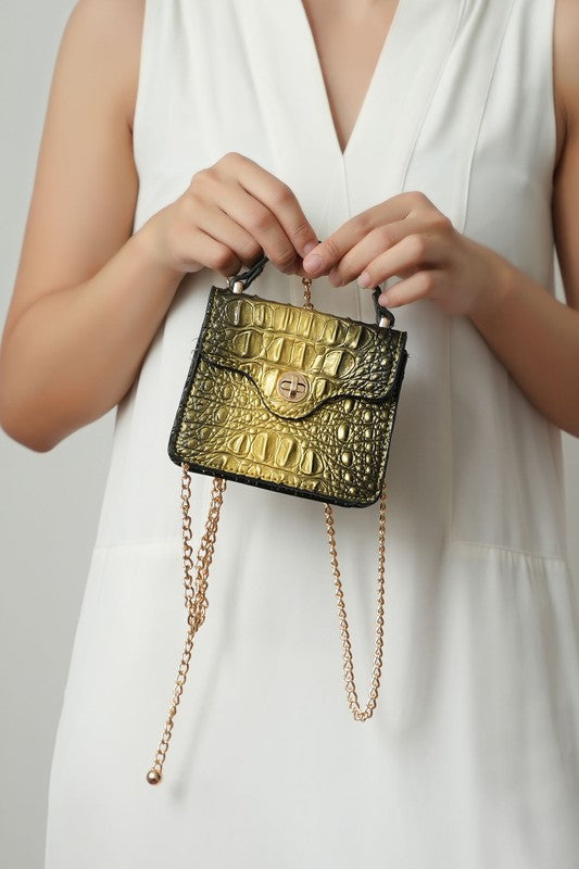 MKF LUXE MINI SATCHEL WITH CHAIN STRAP BY MIA K