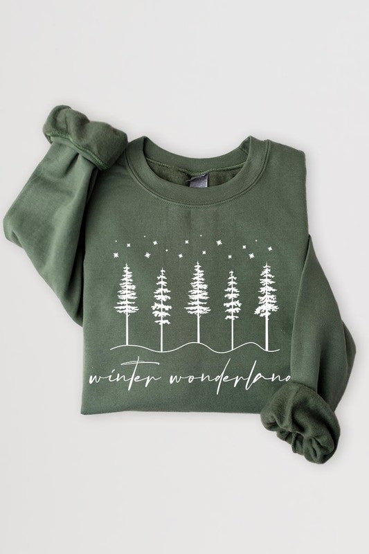 WINTER WONDERLAND GRAPHIC FLEECE SWEATSHIRT