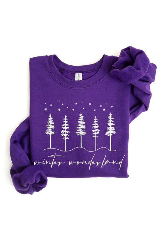 WINTER WONDERLAND GRAPHIC FLEECE SWEATSHIRT