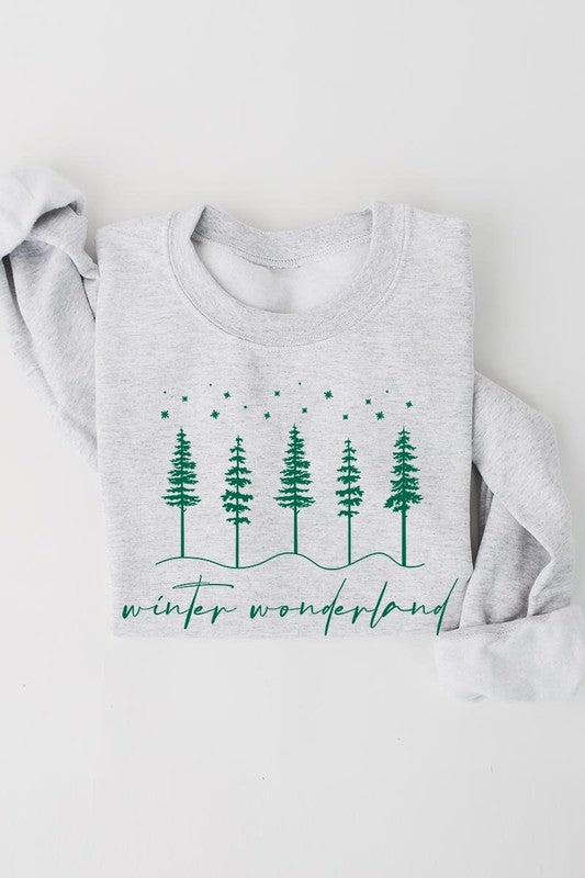 WINTER WONDERLAND GRAPHIC FLEECE SWEATSHIRT