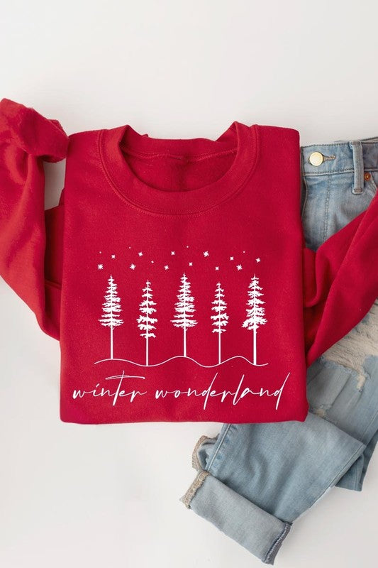 WINTER WONDERLAND GRAPHIC FLEECE SWEATSHIRT