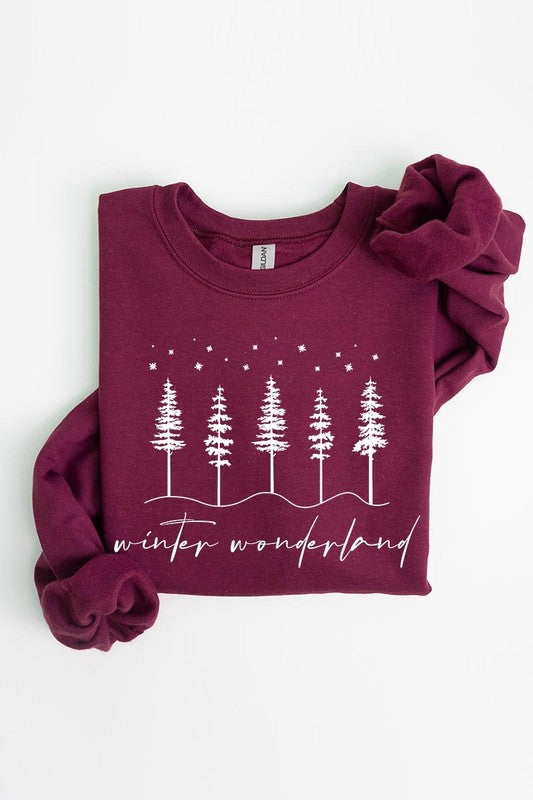 WINTER WONDERLAND GRAPHIC FLEECE SWEATSHIRT