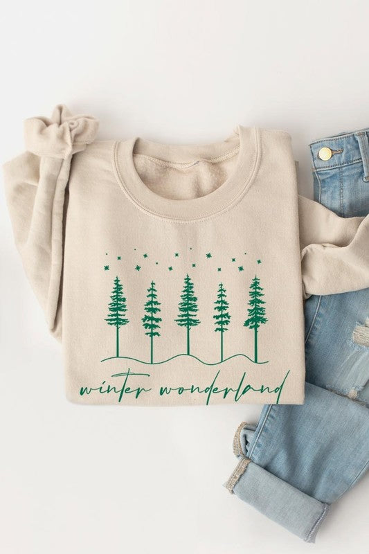 WINTER WONDERLAND GRAPHIC FLEECE SWEATSHIRT