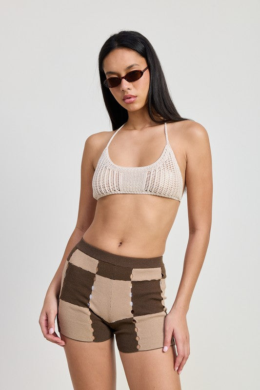 CROCHET OPEN BACK BRALETTE