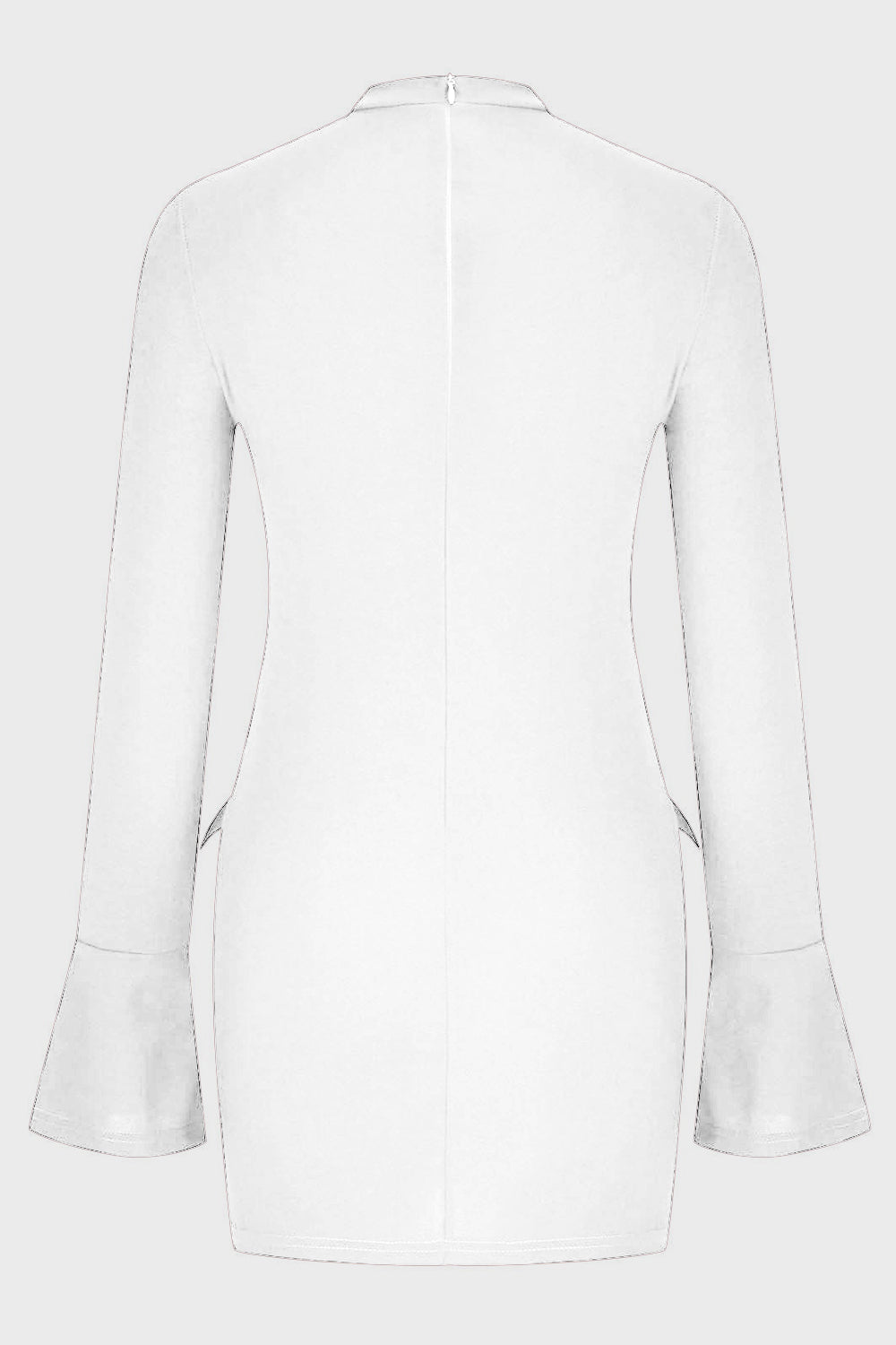 MOCK NECK LONG SLEEVE MINI DRESS