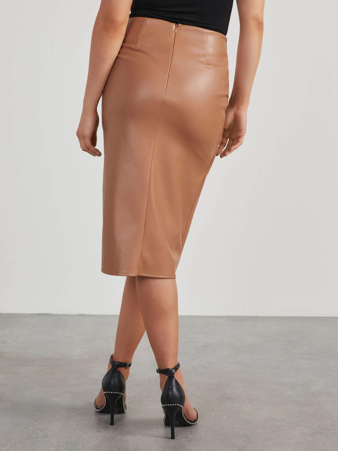 TWIST DETAIL HIGH WAIST SKIRT