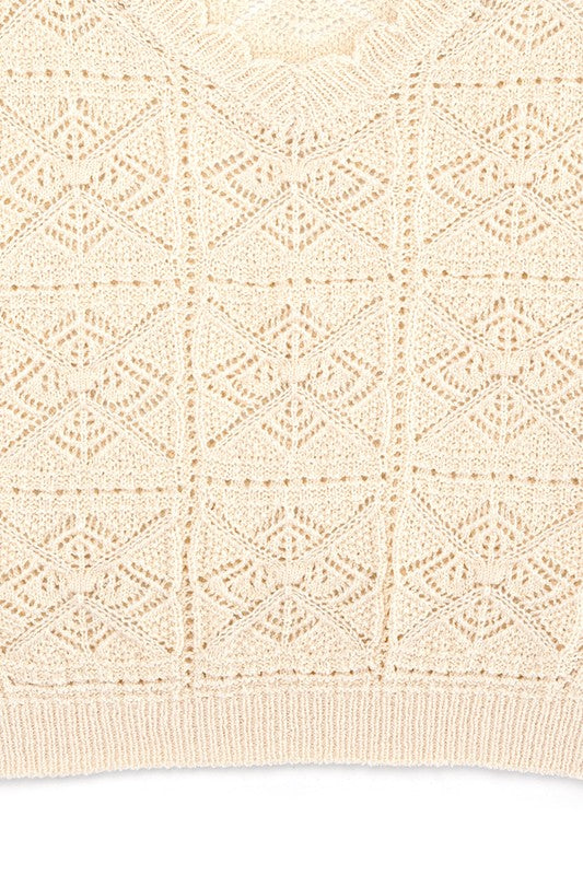 CROCHET KNIT TOP