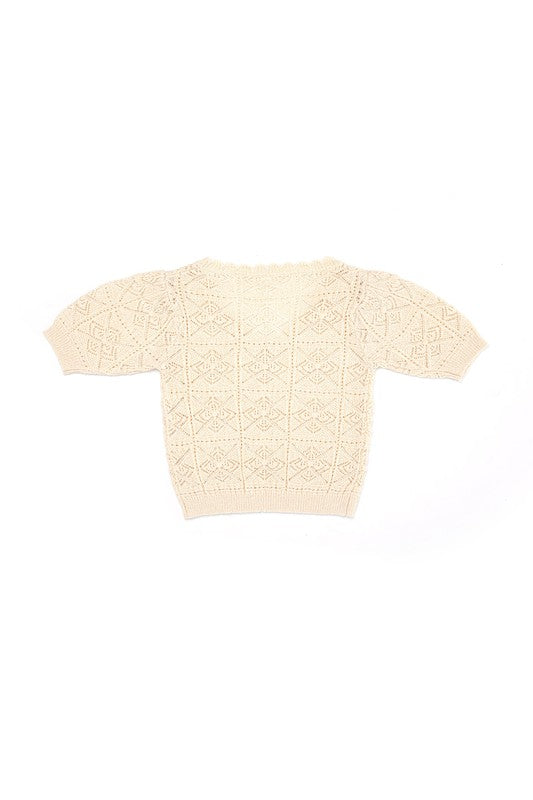 CROCHET KNIT TOP