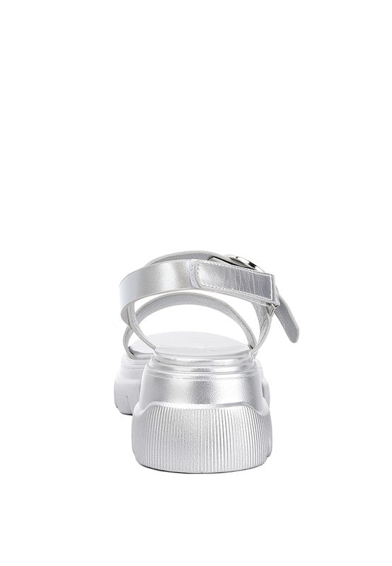 SILAS METALLIC CHUNKY SANDALS